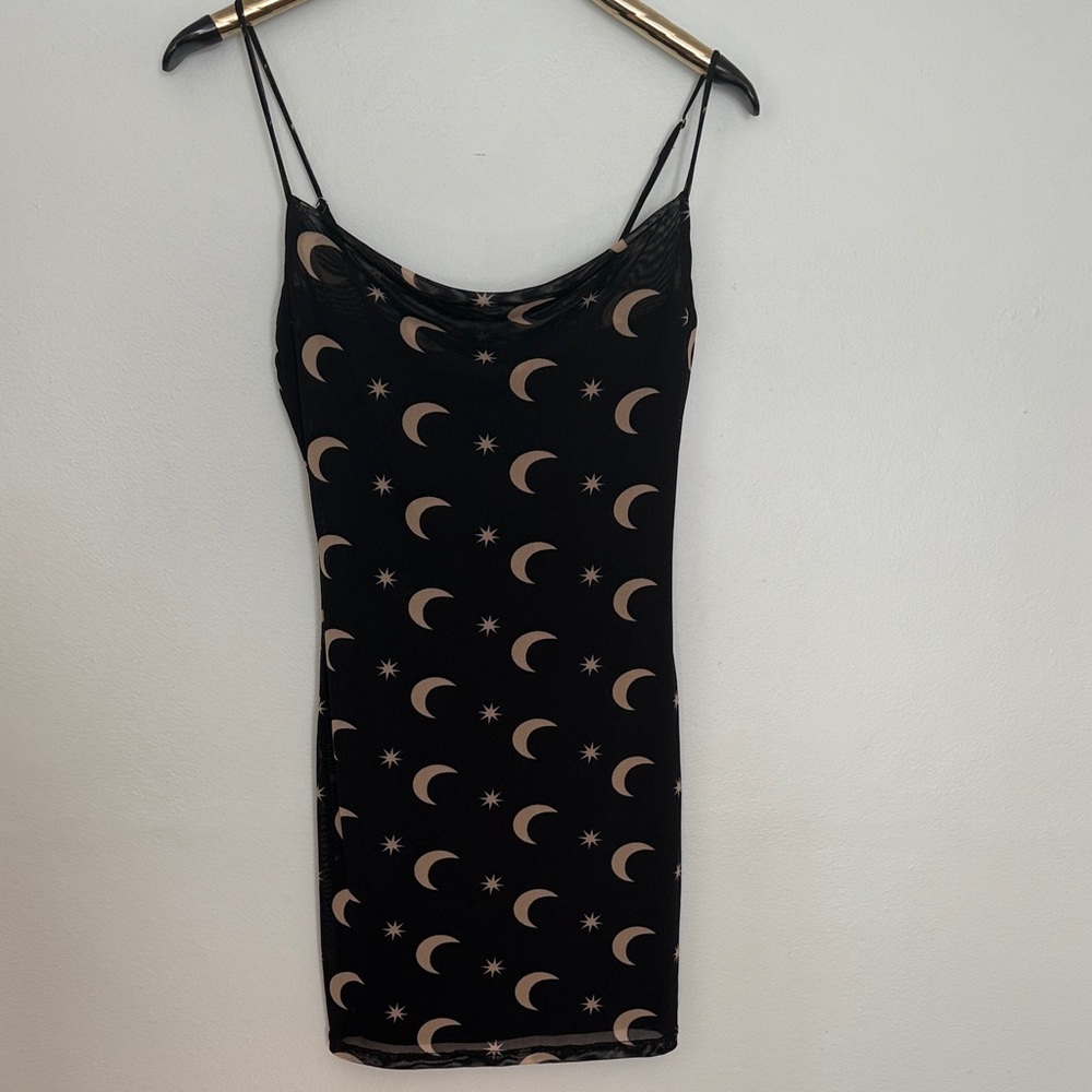 Forever 21 Black Dress with Celestial Design